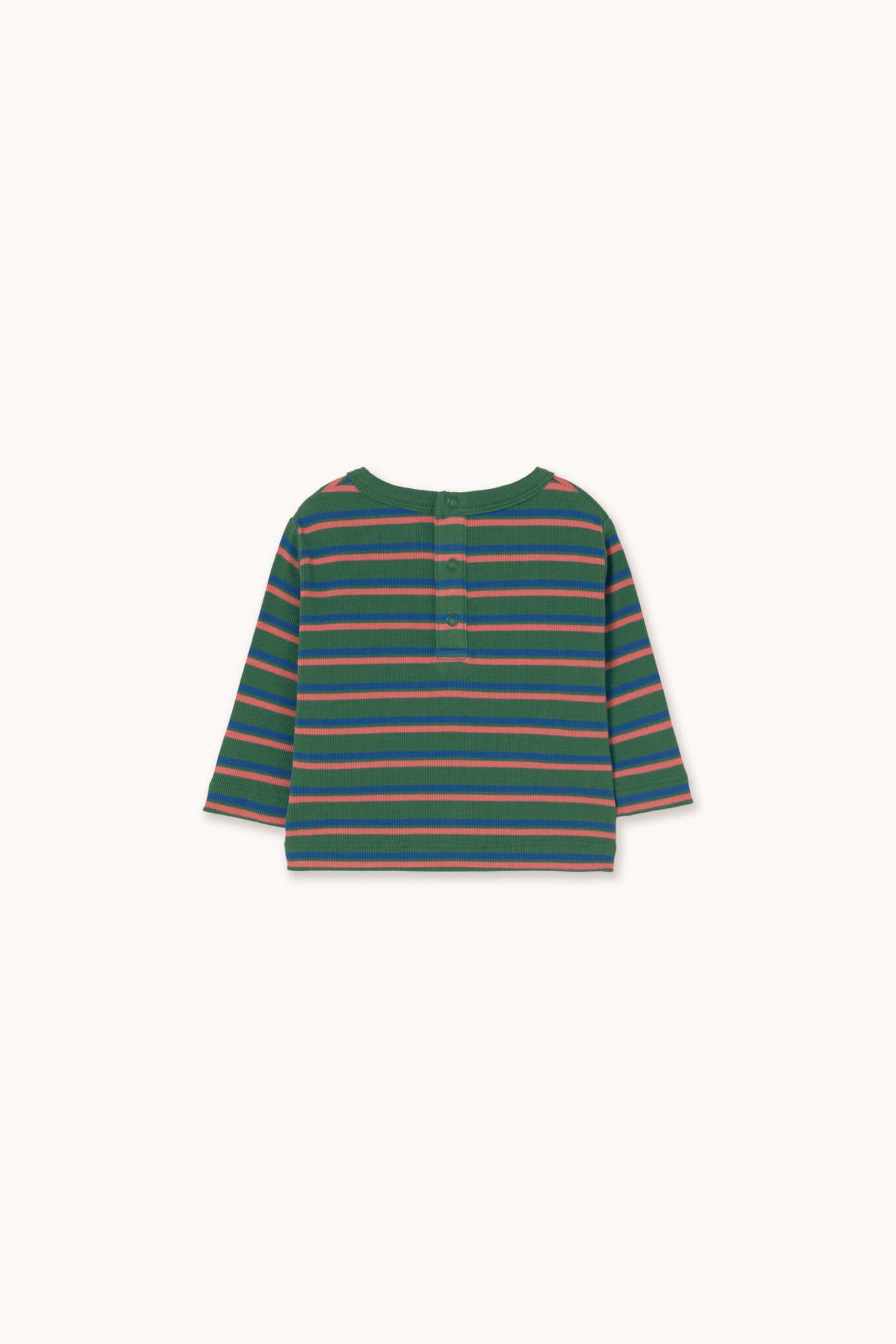 Tiny Cottons / Duo Stripes Rib Baby bluse / Grøn — billede 2