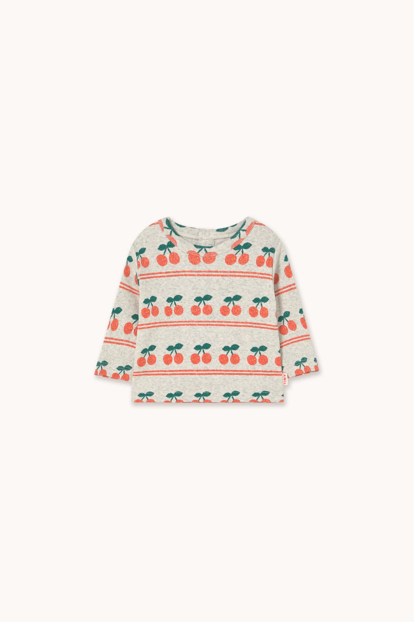 Tiny Cottons / Cherry Pattern Rib Baby bluse — billede 1