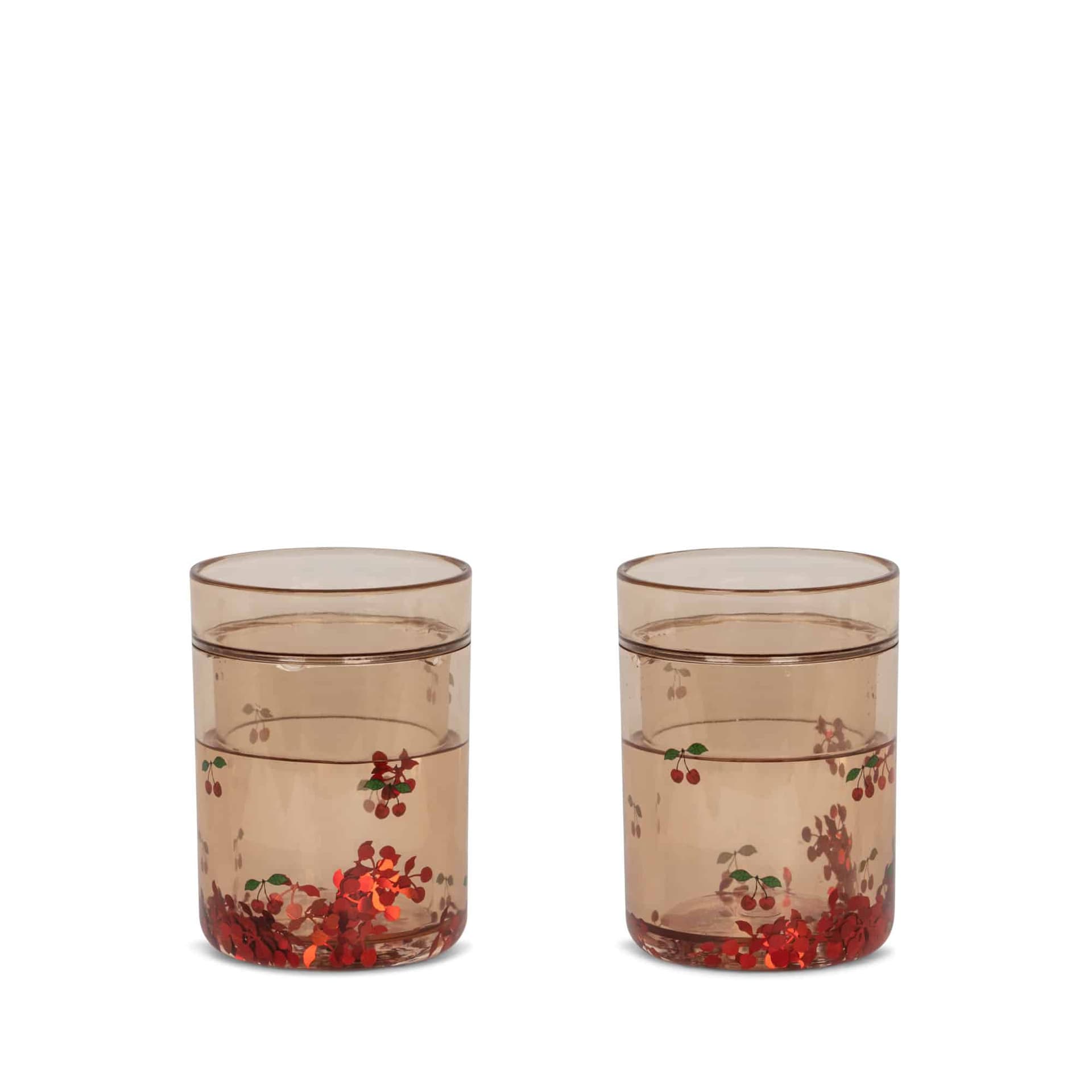 Konges Sløjd / 2 pak glitterkopper / Cherry