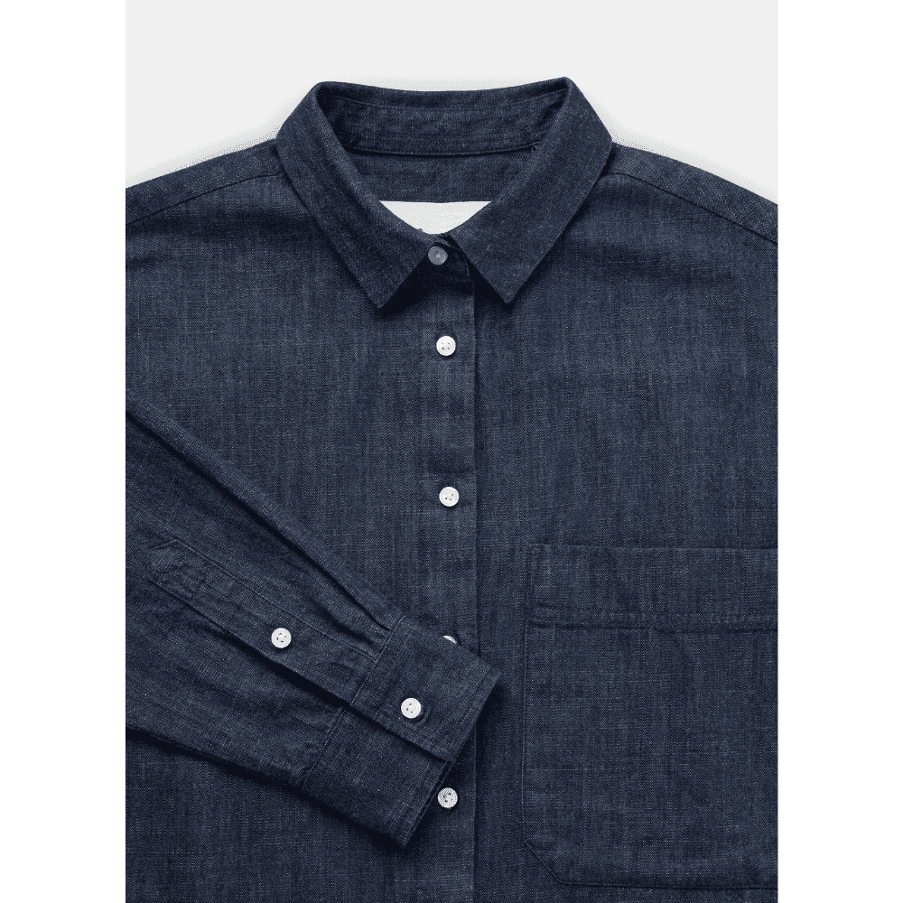 Aiayu / Lynette Skjorte Denim / Dark Blue Jeans — billede 3