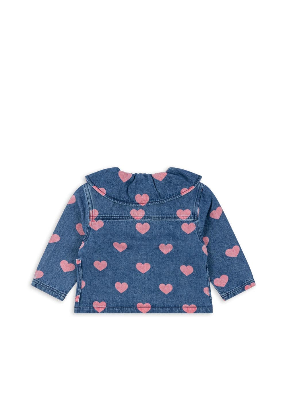 Konges Sløjd / Magot Denim Skjorte med hjerter / Bon Coeur Pink — billede 3