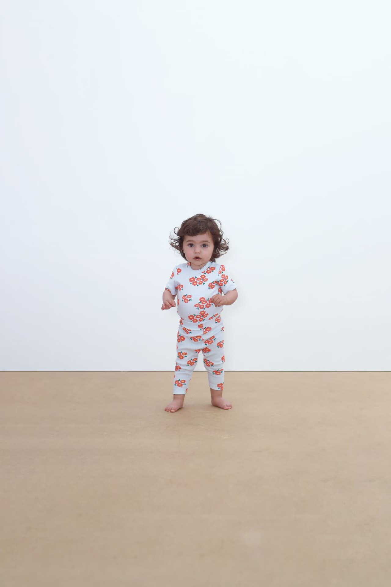 Tinycottons / Blossoms Rib Baby Leggings — billede 2