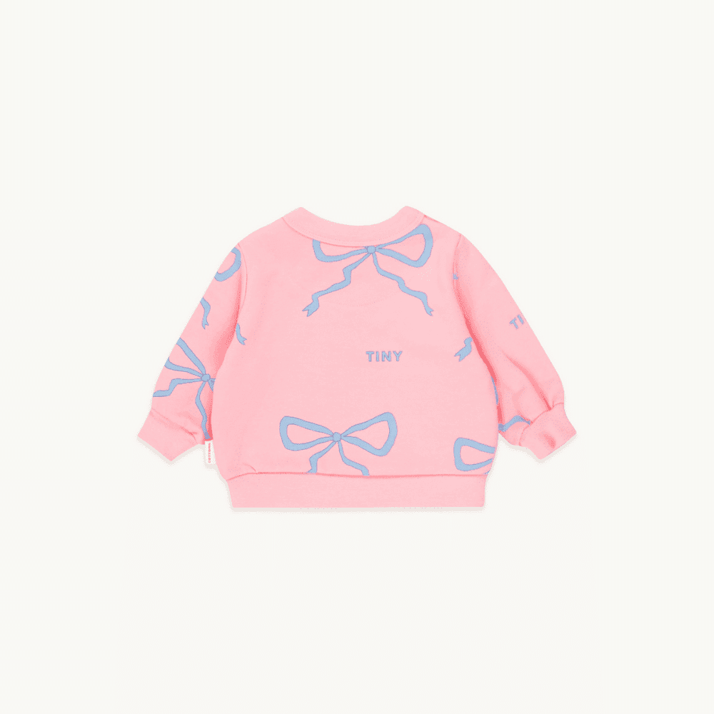 Tiny Cottons / Baby sweatshirt med sløjfer / lyserød — billede 2