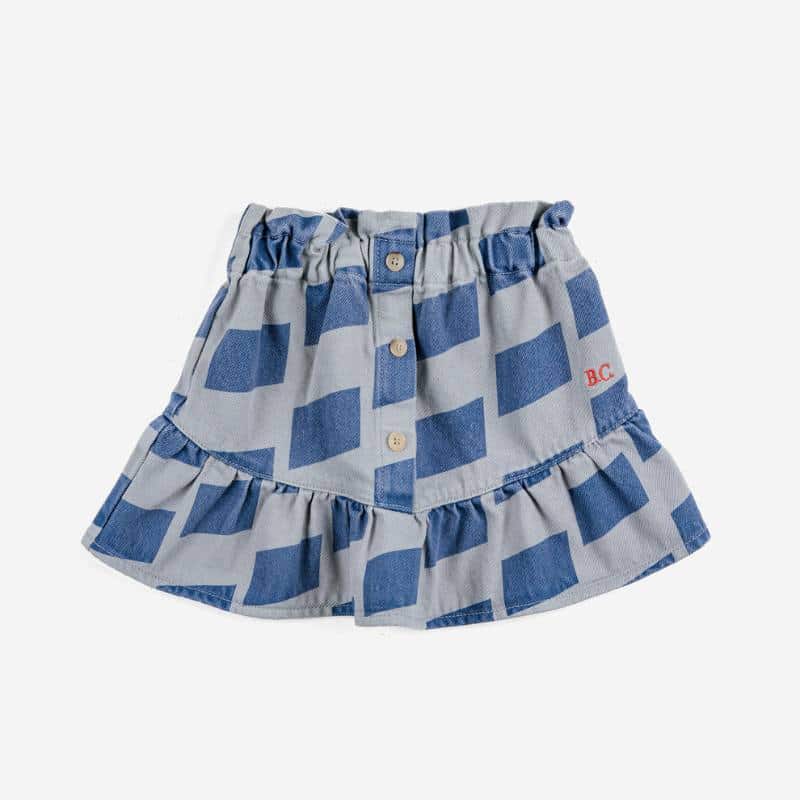 Bobo Choses / Checker all over woven skirt