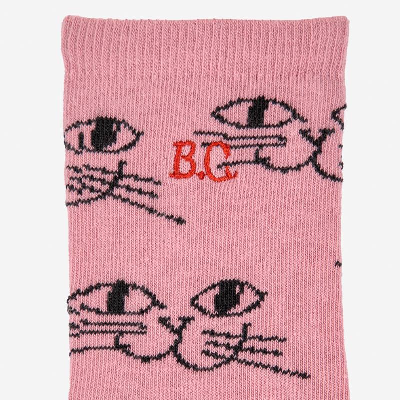 Bobo Choses / Smiling Cat all over long socks