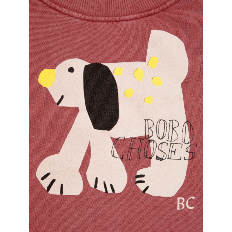 Bobo Choses sweatshirt hund bordeaux