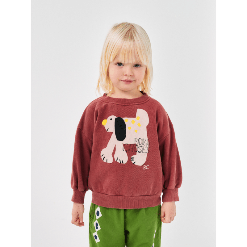 Bobo Choses sweatshirt hund bordeaux