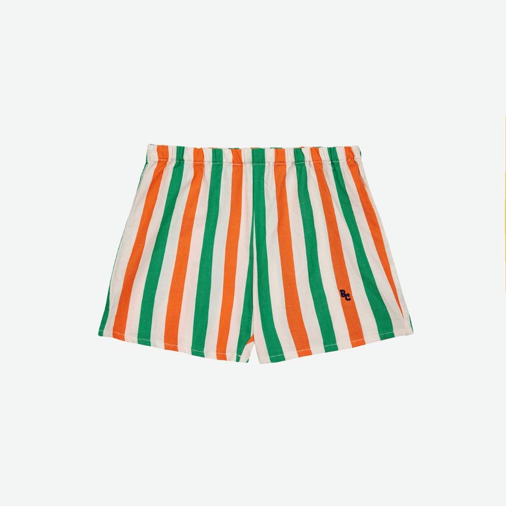 bobo choses baby shorts striber orange og grøn