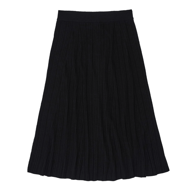 FUB strikket nederdel uld sort