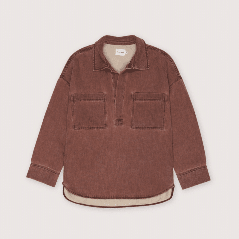 The New Society tribeca shirt chestnut glow