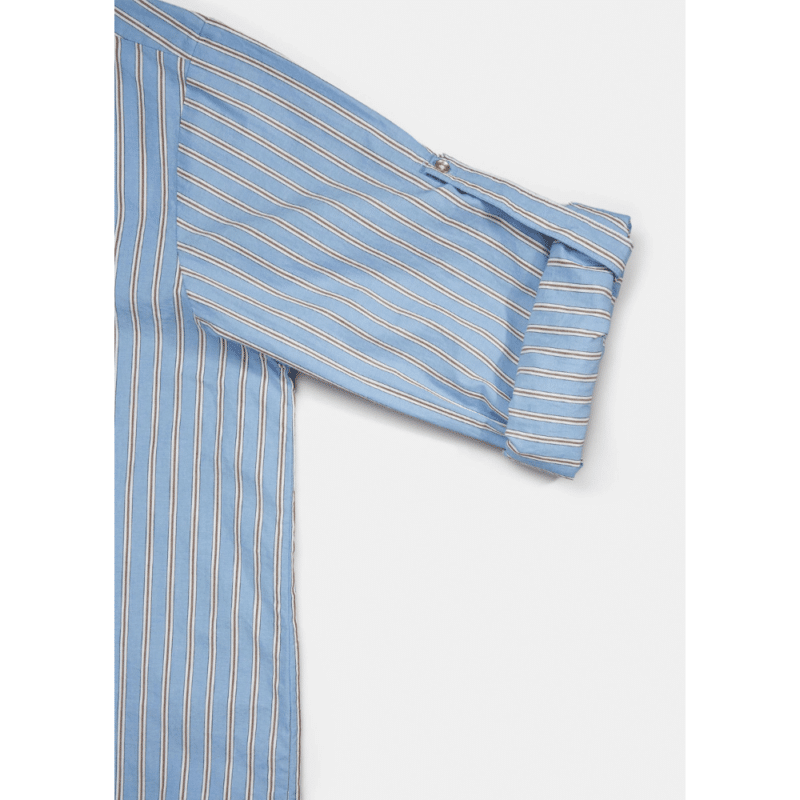 aiayu shirt striped baby blue