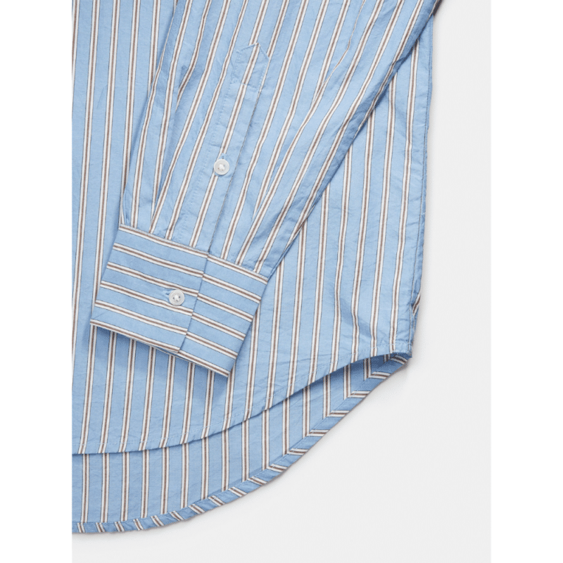 aiayu shirt striped baby blue