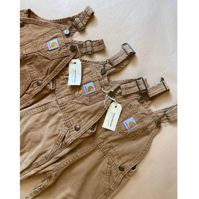 carhartt vintage brune smækbukser. vintage brown overalls