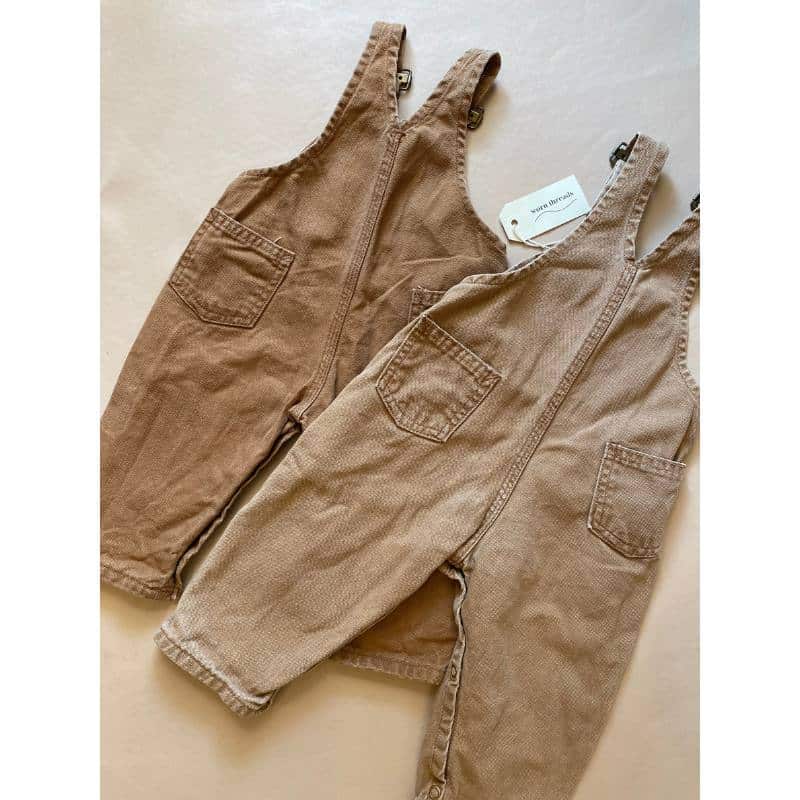 carhartt vintage brune smækbukser. vintage brown overalls