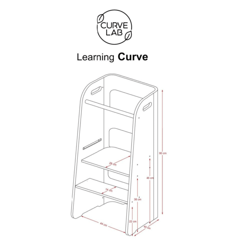 Curve lab læringstårn flatpack