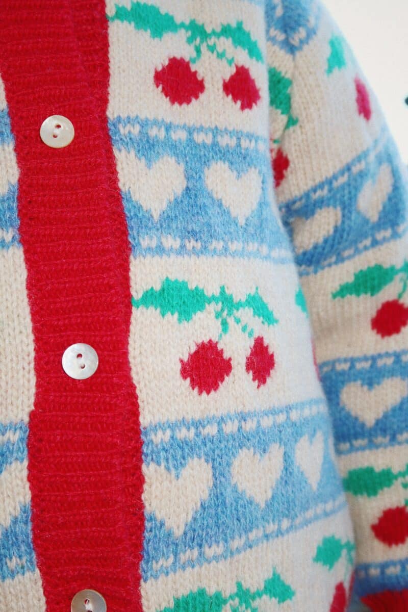 Konges Sløjd Belou cardigan cherry stripe