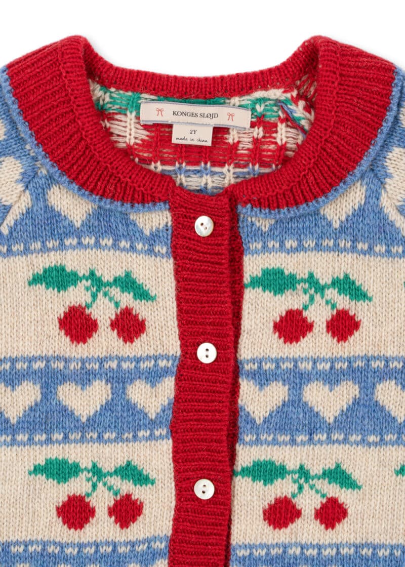 Konges Sløjd Belou cardigan cherry stripe