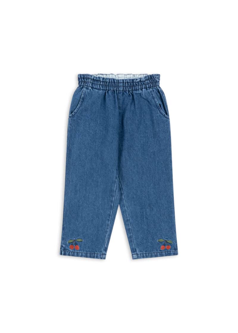 Konges Sløjd Magot frill denim bukser med cherry