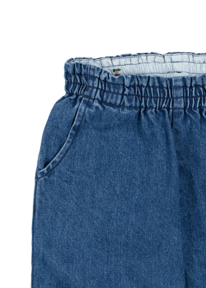 Konges Sløjd Magot frill denim bukser med cherry